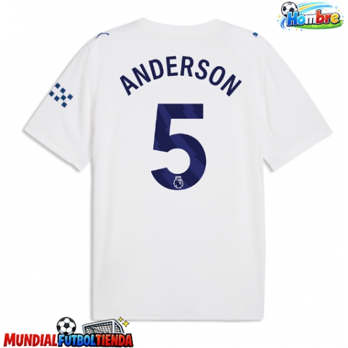 Camiseta Manchester City Elliot Anderson #5 Tercera Equipación Replica 2026-27 mangas cortas